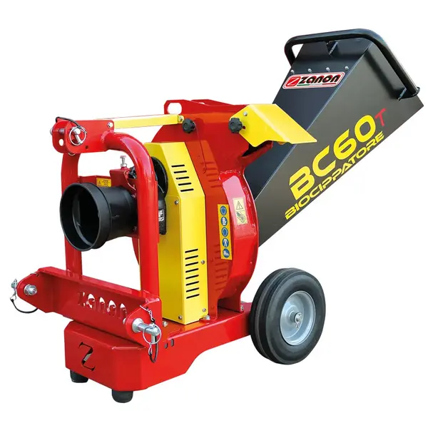Zanon BC 60-T 1002860 - PTO Driven Wood Chipper for 20-50 HP Tractors with 7 cm Cutting Diameter