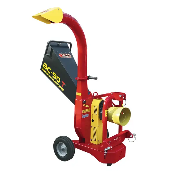 Zanon BC 90-T 1002899 - PTO Driven Wood Chipper for 20-50 HP Tractors with 10 cm Cutting Diameter