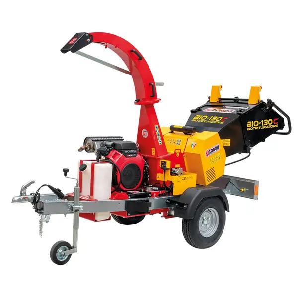 Zanon BIO 130-C 1003993 - Wheeled Shredder with Honda Engine and 13 cm Cutting Diameter