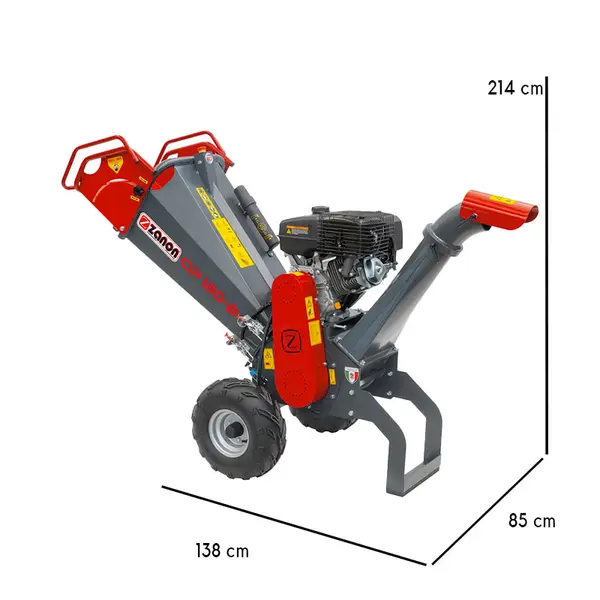 Zanon CIP 120-B - Petrol Wood Chipper with Loncin 14 HP Engine