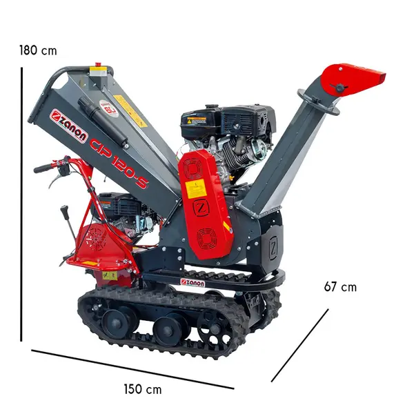 Zanon CIP 120-S Cingo - Loncin 14 HP Tracked Wood Chipper