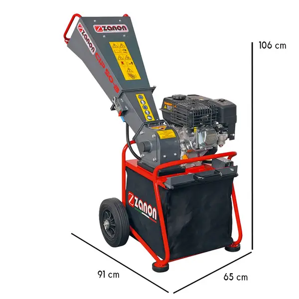 Zanon CIP 50-B - Petrol Wood Chipper with 7 HP Loncin Engine