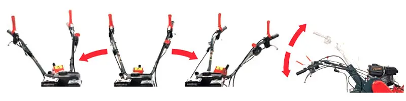 Zanon MTZ 600 adjustable handle flail mower