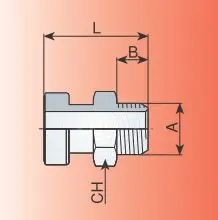 male quick coupling for compressed air